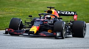 Le pilote néerlandais Max Verstappen, vainqueur, au volant de sa Red Bull, du Grand Prix de Styrie de Formule 1, le 27 juin 2021 sur le circuit de Spielberg (Autriche)