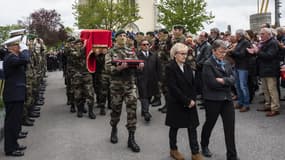 Les obsèques d'Alain Bertoncello à Montagny-Les-Lanches, le 18 mai 2018.