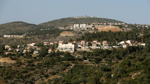 La colonie israélienne de Dolev, le 10 mai 2017 à Ramallah, en Cisjordanie