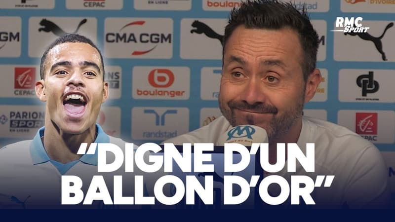 OM : Greenwood ? "Il est digne d'un ballon d'or" affirme De Zerbi