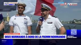 Armada 2023: deux Normands à bord de la Fremm Normandie
