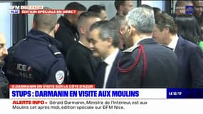 Gérald Darmanin en déplacement à Nice: le ministre de l'Intérieur est arrivé au commissariat des Moulins