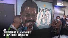 OM : Une fresque à la mémoire de Pape Diouf inaugurée