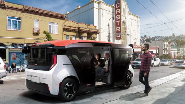 Le prototype de taxi autonome, ou Robotaxi, de General Motors