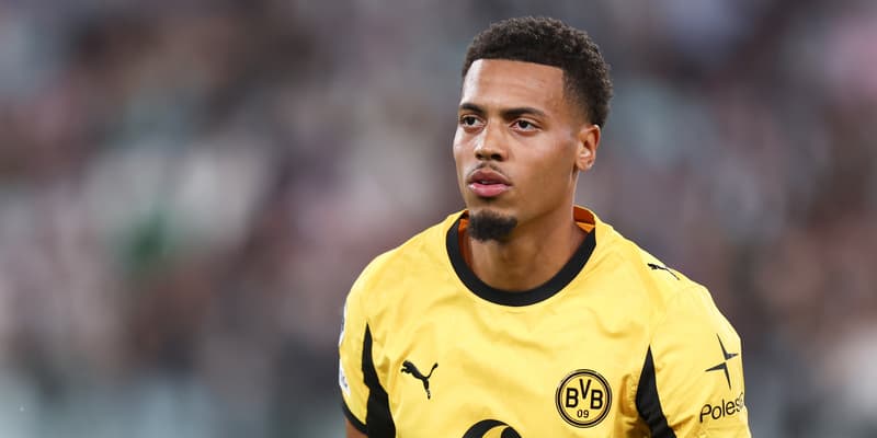 Felix Nmecha lors du match Juventus-Dortmund (4-4, Ligue des champions), le 16 septembre 2025