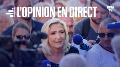 Marine Le Pen, à Hénin-Beaumont le 10 septembre 2023