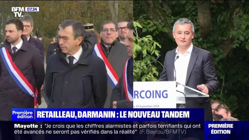 Nouveau gouvernement: le tandem Bruno Retailleau et Gérald Darmanin fait réagir à gauche