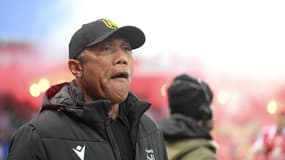 Antoine Kombouaré lors de Brest-Nantes, le 4 mai 2024