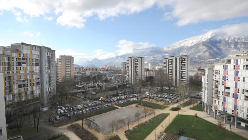 Le quartier de la Villeneuve, à Grenoble, en décembre 2012.