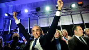 Eric Zemmour lors d'un meeting à Châteaudun, le 7 janvier 2022