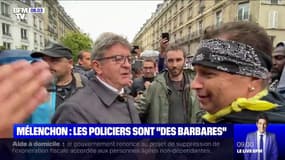 "Samedi, si j'y avais été, ils me tuent": Jean-Luc Mélenchon qualifie les policiers de "barbares" lors d'une manifestation