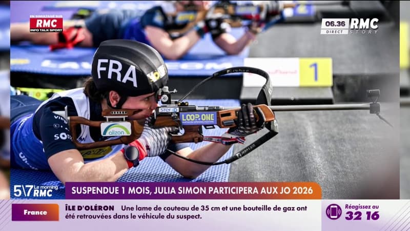 Suspendue 1 mois, Julia Simon participera aux J.O 2026