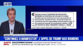 Face à la révolte en Iran, Donald Trump appelle les Iraniens à maintenir leur protestation dans les rues du pays
