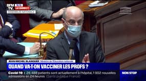 Jean-Michel Blanquer sur la vaccination des professeurs: "Il est normal que leur tour arrive"