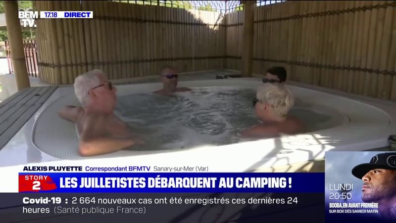 À Sanary-sur-Mer dans le Var, les juilletistes sont bien au rendez-vous dans les campings