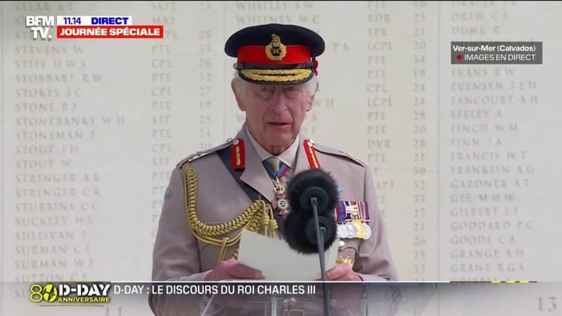 80 ans du Débarquement: le roi Charles III rend hommage (en français) 