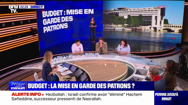 LES ÉCLAIREURS - Budget: la mise en garde des patrons