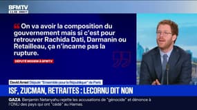 Budget: "Sébastien Lecornu acte un changement important en mettant le Parlement au centre", défend David Amiel (Ensemble)