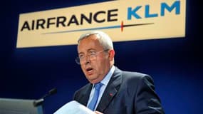Pierre-Henri Gourgeon, le directeur général d'Air France-KLM. La compagnie aérienne franco-néerlandaise anticipe un retour à l'équilibre opérationnel en 2010-2011 après avoir publié des pertes record au terme d'un exercice qu'elle qualifie elle-même d'"an
