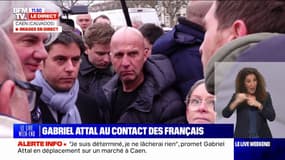 Gabriel Attal à un agriculteur: "L'un des premiers projets de loi que je présenterai est un projet de loi sur le renouvellement des générations en agriculture"