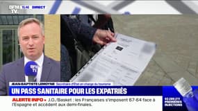 Pour Jean-Baptiste Lemoyne, les Français ayant reçu un vaccin à l'étranger homologué par l'UE "pourront profiter de leur été en France"