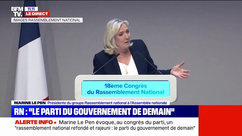 Marine Le Pen: « Après 10 ans à la tête du mouvement, il était sain de laisser la place »