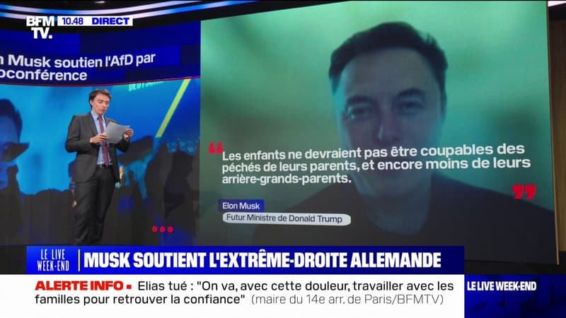 LES ÉCLAIREURS - Elon Musk soutient l'extrême-droite allemande