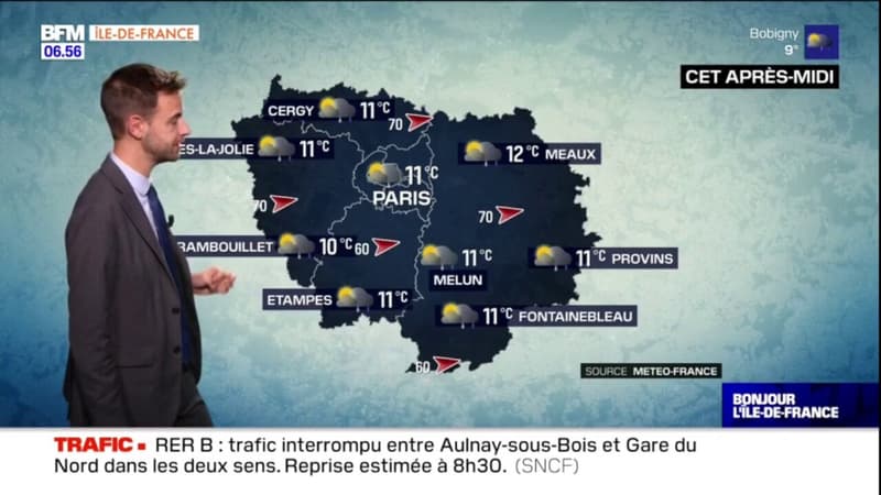 Météo Paris Ile-de-France: des averses pour ce vendredi, jusqu'à 11°C dans la capitale