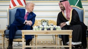 Donald Trump et le prince héritier saoudien Mohammed ben Salmane mardi 13 mai 2025 à Ryad.