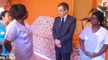 François Fillon dans "L'Emission politique" de France 2, face à des aides-soignantes.