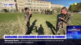 Bouches-du-Rhône: les gendarmes réservistes en formation à Gardanne