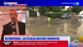 Intempéries dans les Alpes-Maritimes: les établissements scolaires restent ouverts vendredi