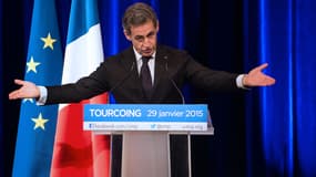 Nicolas Sarkozy à Tourcoing, le jeudi 29 janvier.