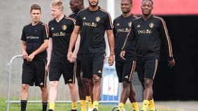 Mertens, de Bruyne, Benteke, Kompany, Kabasele, Batshuayi