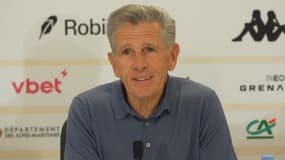 Claude Puel lors de la présentation à Nice, le 29 décembre 2025