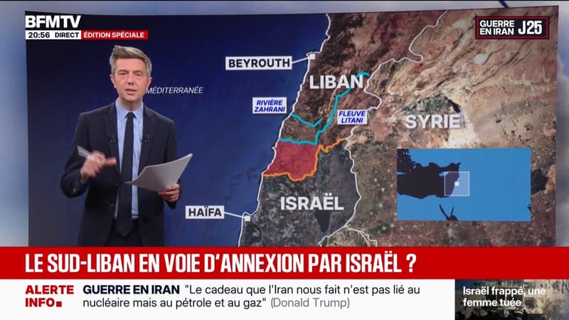 Guerre au Moyen-Orient: le Sud-Liban en voie d’annexion par Israël ?