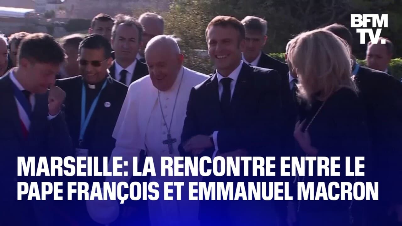 Marseille Les Images De La Rencontre Entre Le Pape Fran Ois Et