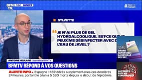 Puis-je utiliser de l'eau de javel pour me désinfecter si je n'ai plus de gel hydroalcoolique ? BFMTV répond à vos questions