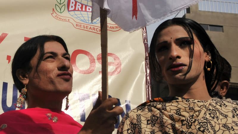 Manifestation LGBT à Karachi, au Pakistan, en 2009