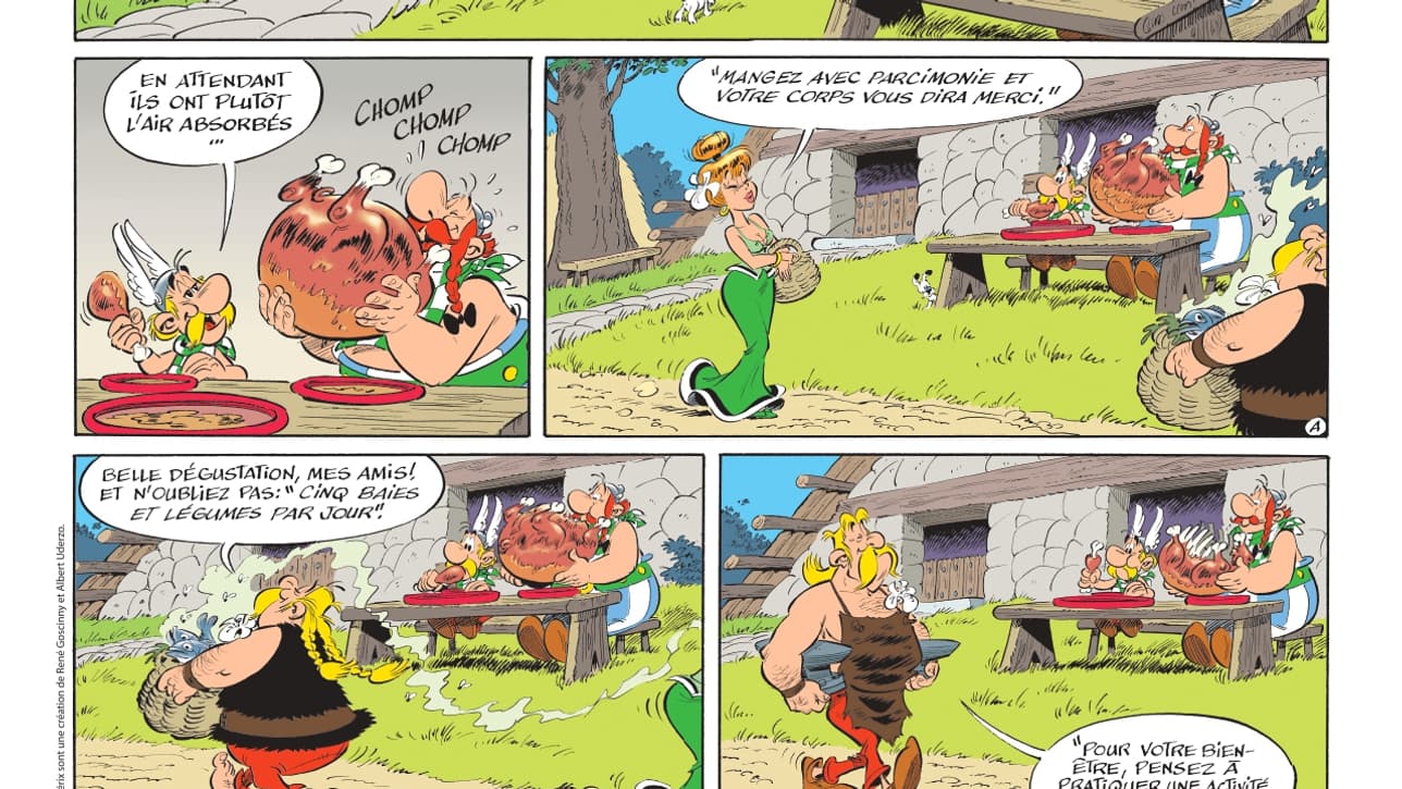 La planche teaser du tome 40 d'"Astérix"