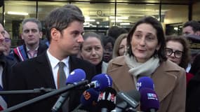 Gabriel Attal et Amélie Oudéa-Castéra étaient en déplacement vendredi 12 janvier dans les Yvelines
