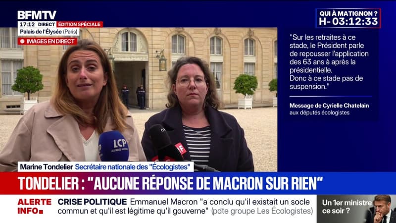 Crise politique: Marine Tondelier explique 