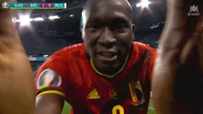 Lukaku dédie son but à Eriksen lors de Belgique-Russie, le 12 juin 2021.