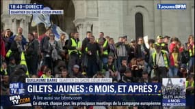 Gilets jaunes : à Paris, les derniers manifestants rejoignent le Sacré-Coeur