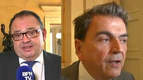 Patrick Mennucci, Pierre Lellouche et Gilbert Collard depuis l'Assemblée nationale sur BFMTV le 12 octobre 2016.
