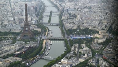 Photographie de Paris vue du ciel, le 26 juillet
