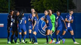 Les joueuses du PSG, le 9 septembre 2022