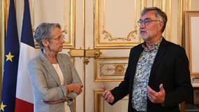 Elisabeth Borne et Yannick Morez