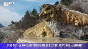 Gens DICI : la fontaine pétrifiante de Réotier fierté des habitants et de tout le territoire !