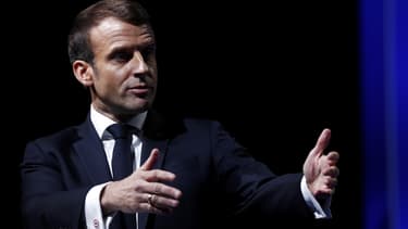 Emmanuel Macron au congrès des maires, à Paris, le 19 novembre 2019.